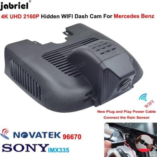 4K Dash Cam 2160P Wifi Car DVR Driving Recorder for Mercedes Benz A Class w177 B Class w247 w118 for Mercedes Benz AMG A35 CLA35