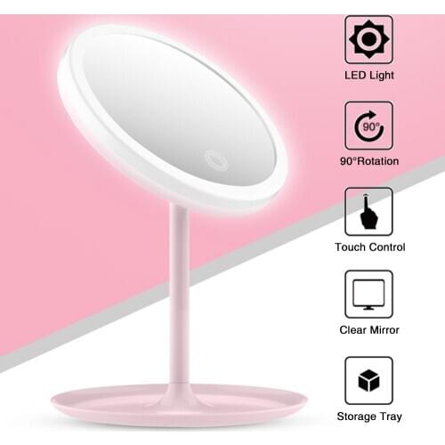 Makeup mirror with led light Dressing table mirror beauty ring light mirror Beauty Tools For Photo fill light small mirrors