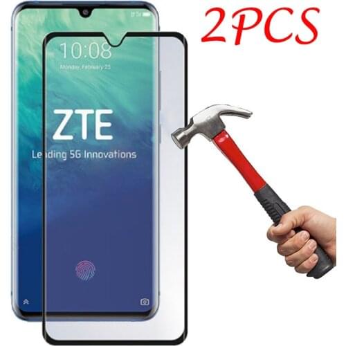 2PCS 3D Tempered Glass For ZTE Axon 10 pro Full Screen Cover Screen Protector Film For ZTE Axon 10 Pro 5GZTE Axon 10 Pro 5G