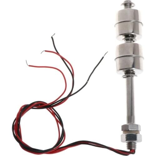 220V 10W 100mm Float Switch Auto Tank liquid Water Level Sensor Stainless Steel 85DA