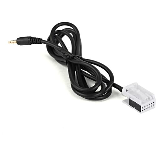 Aux 3.5mm Lead Car Input Audio Cable Adaptor Male Car Accessories For Citroen Peugeot C4 C5 C6 Phone MP3 CD Changer