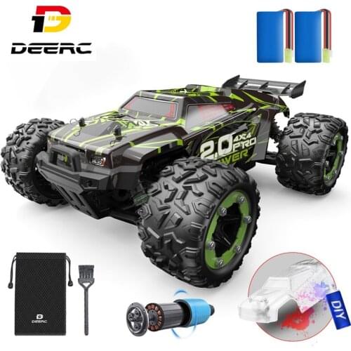 DEERC 302E Brushless RC Cars 1:18 60KM/H High Speed Remote Control Racing Car 4WD All Terrain Off Road Monster Truck Toy For Boy
