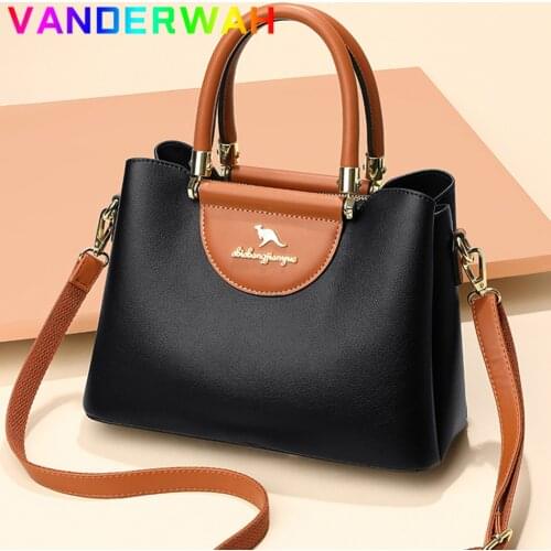 Elegant Vintage Ladies Shoulder Messenger Bag High Quality PU Leather Crossbody Bags for Women 2021 Cadual Purses and Handbags