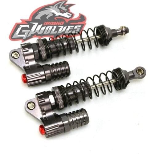 GWOLVES 2PCS 1:10 RC Crawler 100mm Hydraulic Shock Absorber Springs for 1/10 Axial SCX10 90022 90028 90021 RC4WD D90 RC Parts