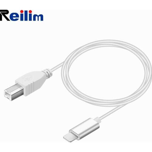 Reilim OTG Cable for IPhone OTG To MIDI USB Instrument Keyboard Adapter for iPhone ipad Electric Piano Connector Drum USB CABLE