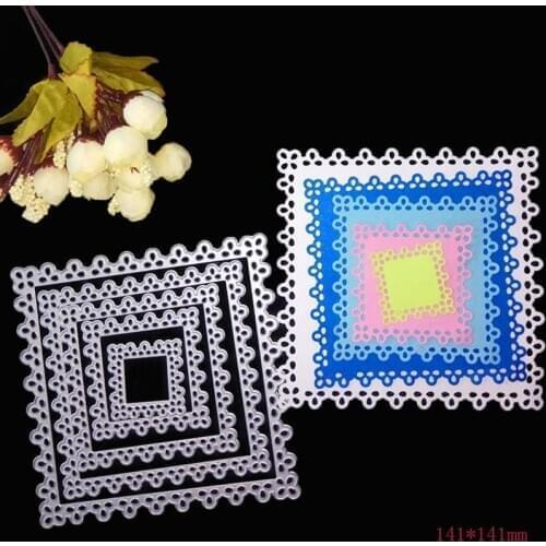 Square Frame Metal Cutting Dies Stencils for DIY Scrapbooking/photo album Decorative Embossing DIY Paper Card