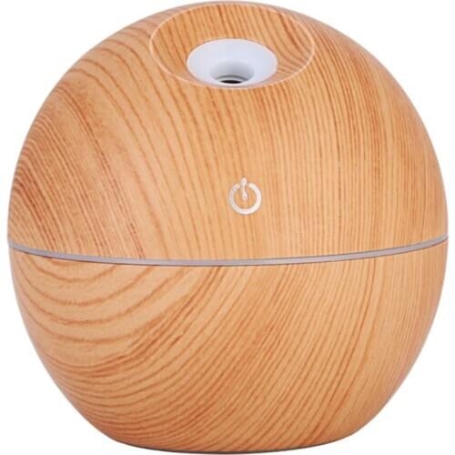130ml Wood USB Powered Mini Air Mist Humidifier For Home Office Car Gifts