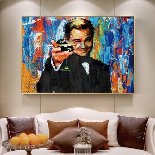 Great Gatsby Portrait Canvas Painting Graffiti Wall Art Cuadros Posters and Prints Decorative Picture Living Room Design Decor
