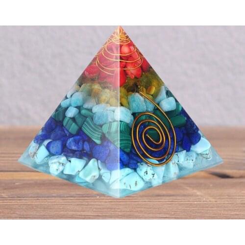 Natural Crystal Pyramid Quartz Stone Chakra Reiki Crystals Point Energy Home Decor Handmade Craft Of Gem Stone