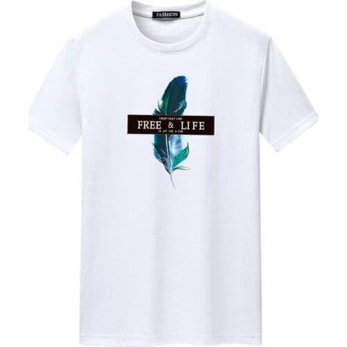 2021 Summer New S-5xl Plus Size Loose Simple Round Neck Casual Stretch Cotton Men Sports Short Sleeved T-shirt Free Shipping