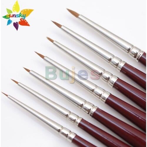 Original Germany da vinci 1515 Natural Collinski red mink brush Warhammer miniature pen Round head Professional watercolor brush