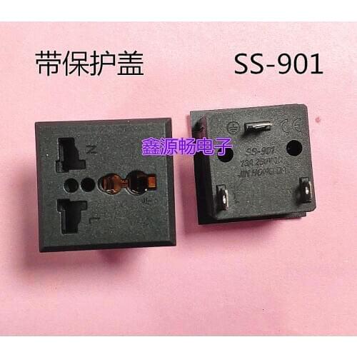 Original new 100% AC power socket SS-901 multifunctional universal socket with protective sleeve 13A250V three core