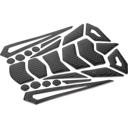 Pegatinas Moto Black Motorcycle Oil Fuel Gas Tank Protective Pad Fishbone Decal Sticker Rubber Motorcycle Parts