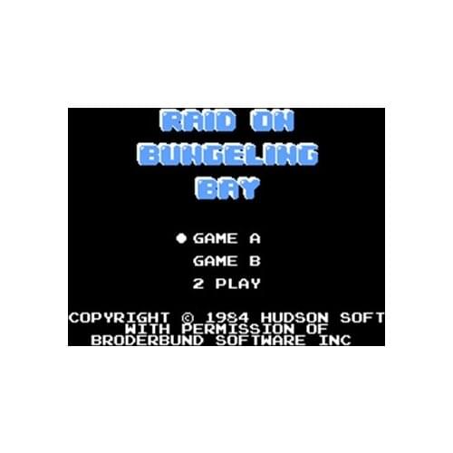Raid on Bungeling Bay Region Free 8 Bit Game Card For 72 Pin Video Game Player