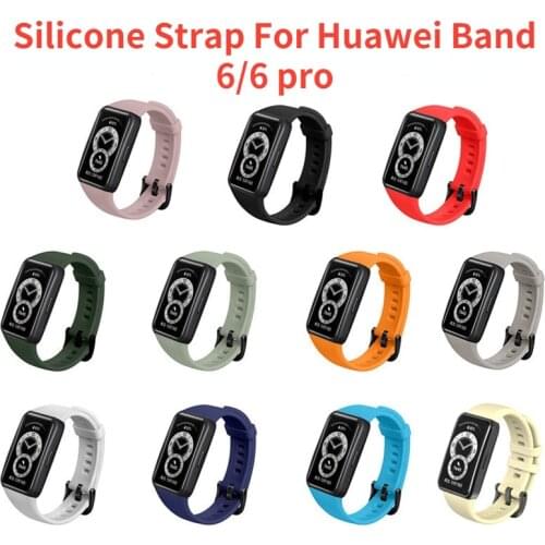NEW Silicone Strap For Huawei Band 6 Smart Watchband For Huawei Honor Band 6 Replacement Sport Bracelet Wristband Accessories