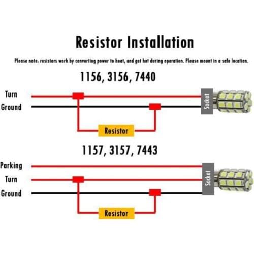 Load Resistor 50W 6ohm Fix LED Bulb Hyper Flash Turn Signal Blinker Indicators