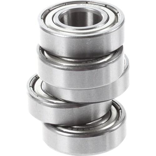 6002Z 15 x 32 x 9 mm shielded metal ball bearings 5 pcs, Silver