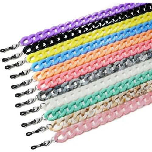 Sunglasses Eyeglasses Chain Mask Holder Women Men Acrylic Girls Earphone Eyewear Necklace Punk Strap Lanyard Dropshipping
