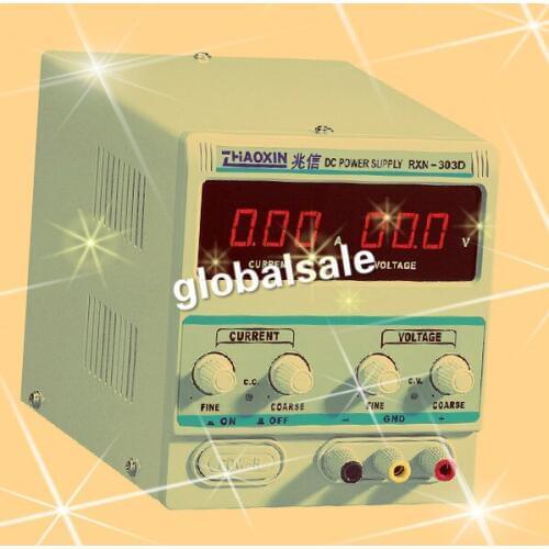Zhaoxin All New RXN-303D Linear DC Power Supply 0-30V Output Voltage, 0-3A Output Current