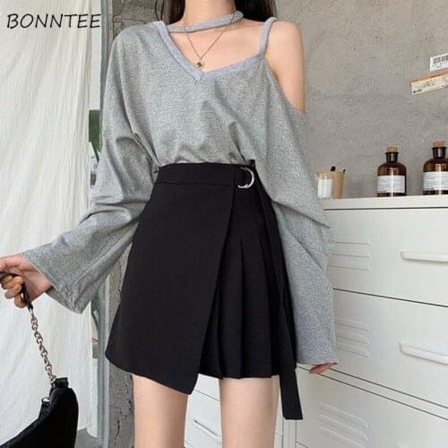 Skirts Women All Match Pleated Mini Casual Preppy Korean Style Simple Summer High Waist Design Vintage XS-3XL Trendy Daily Chic