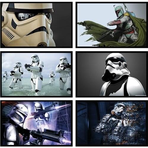 Star Wars White Soldiers Bar Living Room Bedroom Sofa Background Wall Decorative Painting Canvas Painting Home Decoration