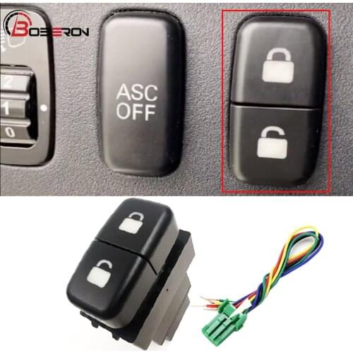 1PC for Mitsubishi Car Central Door Lock Switch Unlock Button With Connection Wire Dual Switch