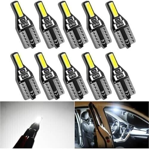 10pcs T10 194 168 W5W Led Bulb Led Interior Light For Toyota Corolla Avensis Yaris Rav4 Auris Hilux Prius Camry Celica C-HR Ipsu