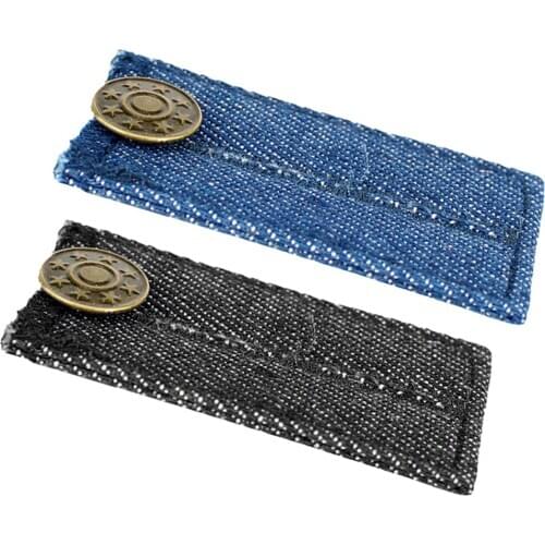 2 Pack Elastic Waistband Expanders Pants Waist Extender Adjustable Pant Button Extenders for Slacks Waist Comfort