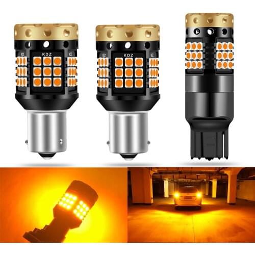 2pcs 1156 BA15S P21W LED BAU15S PY21W T20 7440 W21W WY21W Bulbs Led Lamp R5W R10W S25 Car Turn Signal Lights Auto Amber Yellow