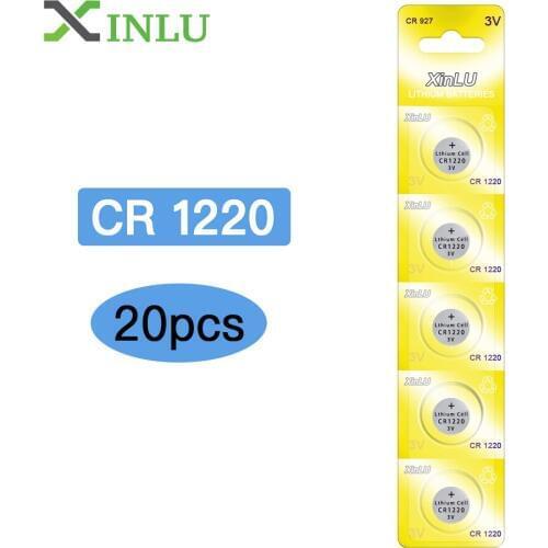 20pcs CR1220 DL1220 BR1220 ECR1220 KCR1220 LM1220 button cell coin Battery for watch,20pcs CR1220 XINLU Brand battery