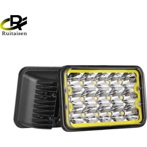 4X6 H4 Car LED Headlights 45W 6500K Hi-Lo Beam Square Lights For Chevy Express Cargo Van 1500 2500 3500 H6014/H6052/H6054/6054