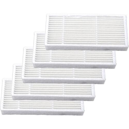 5pcs Robot Vacuum Cleaner HEPA Filter for Polaris PVCR 0920WV Robotic Vacuum Cleaner Spare Parts Accessories Filter Replacement