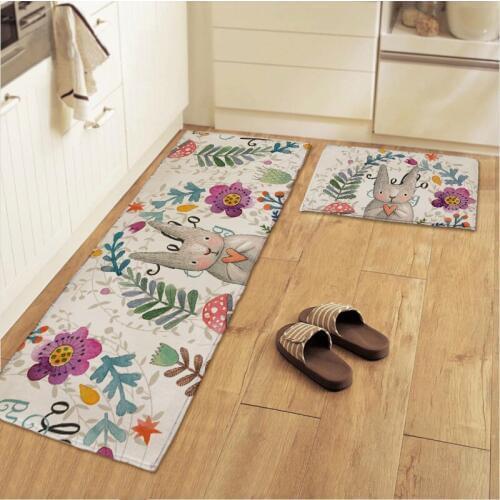 50X80+50X120CM/Set Painted Kitchen Mat Anti-Slip Bathroom Carpet Home Hallway Doormat Children Bedroom Area Rug