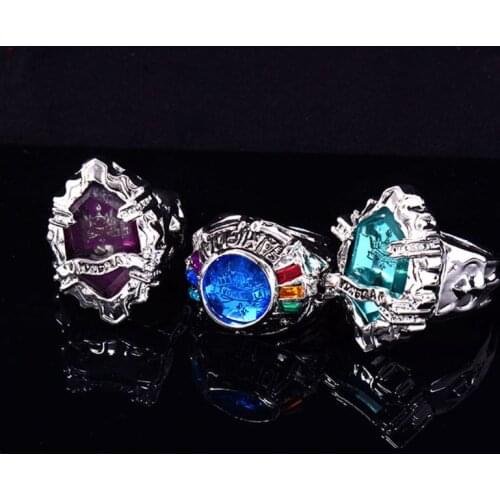 7Pcs/Set Katekyo Hitman Reborn Vongola Anime Cosplay Alloy Rings Fashion Jewelry