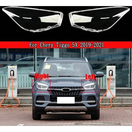 Car Front Headlight Cover Hadlamps Transparent Lampshades Lamp Light Lens Glass Shell For Chery Tiggo 5X 2019-2021