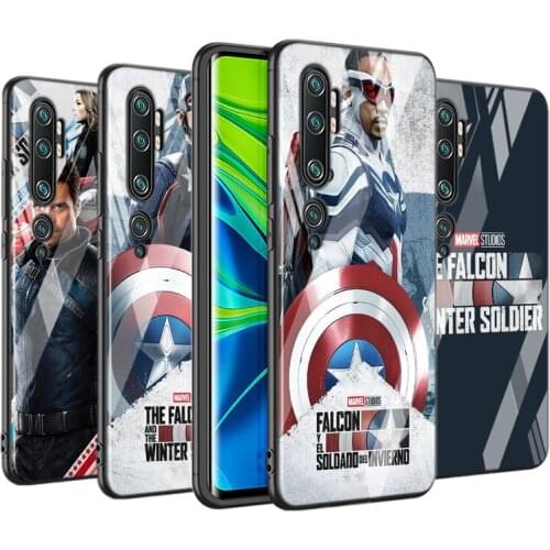 Tempered Glass Cover The Falcon and the Winter Soldier For Xiaomi Mi 11 11i 10T CC9E 9T Note 10 Ultra Pro Lite 5G Phone Case
