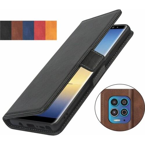 Pu leather Fitted Case for Motorola Moto Edge S Wallet Cover Short-buckle Flip book holster protective phone bag case GG