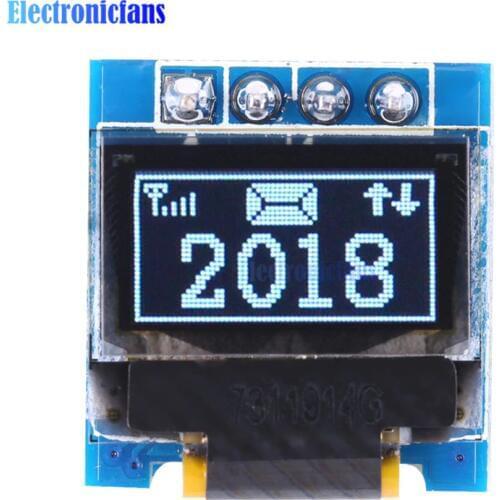 Diymore White 0.49 inch OLED Display Module 64x32 SSD1306 0.49" Screen I2C IIC Super Bright for Arduino AVR STM32