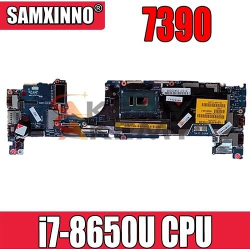 For Dell latitude 7390 Laptop motherboard 02WCVJ CN-02WCVJ 2WCVJ DDA30 LA-F292P i7-8650U