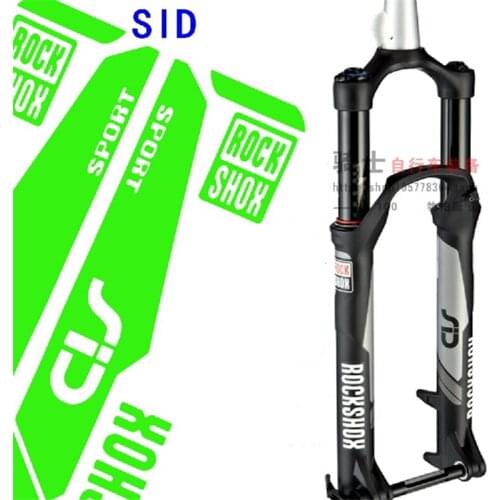 Hot sale reflective mountain bike frame stickers for rockshox rock shox sid bicycle fork Mountain shock
