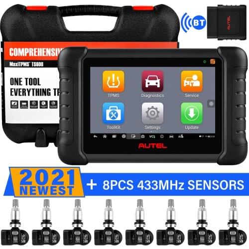 Autel MaxiTPMS TS608K TPMS Tool+MX Sensors Kit,28 Services TPMS+All System Automotive Diagnosis Scanner TPMS Programming Relearn