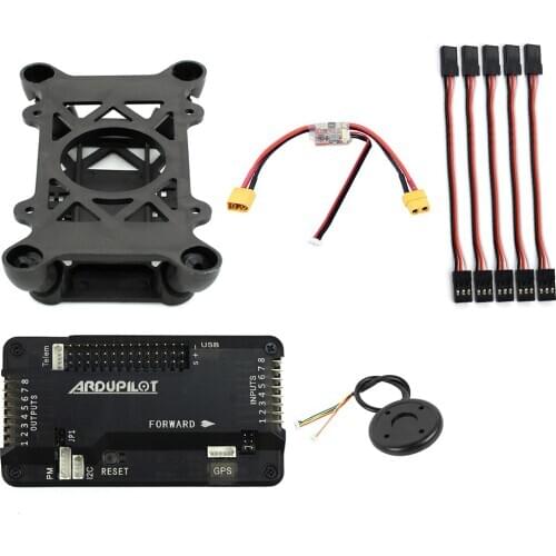 APM 2.8 Aircraft Flight Controller Built-in Compass w/ 7M GPS Power Module Shock Absorber Extension Cable for DIY RC DIY Drone