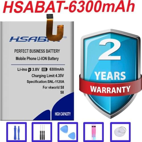 Top Brand 100% New 6300mAh Battery for Vkworld S8 MTK6750T in stock