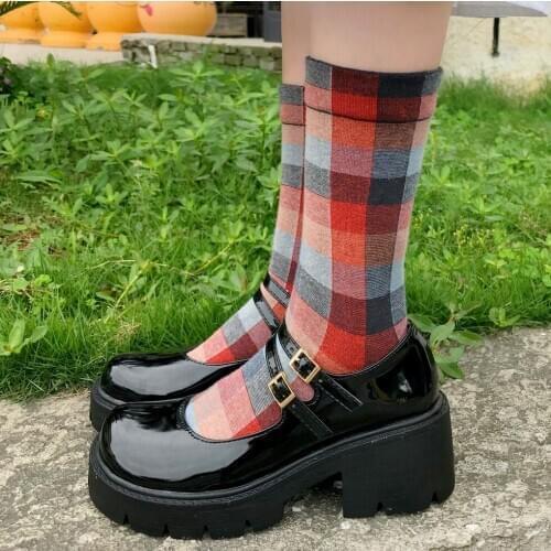 Sweet lolita shoes Harajuku Japanese jk Uniform shoes Ladies Pumps Fashion Platform Shoes Woman Round Toe Girl Mary Jane Shoes