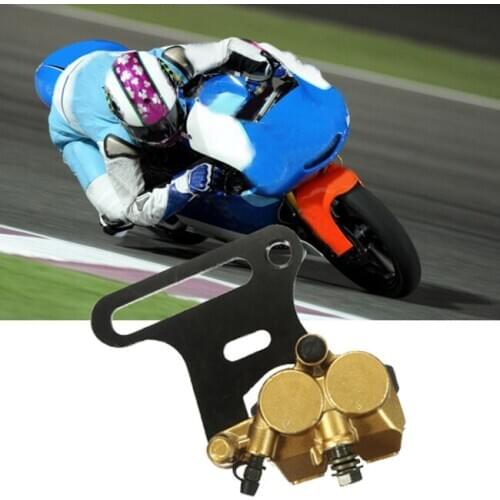 Motorcycle Twin Piston Rear Hydraulic Brake Caliper Bracket for 125Cc 140Cc Pit Dirt Bike