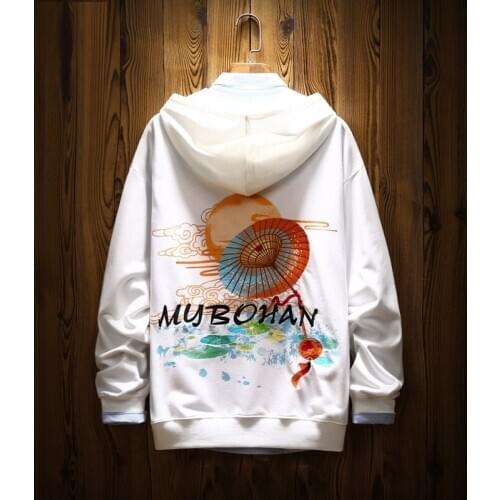 Japanese Streetwear Hoodies Hooded Male 2020 Fall Harakuju Pullover Sweatshirt Male Print Hooded Mens Hip Hop Hoodies Men KK3367