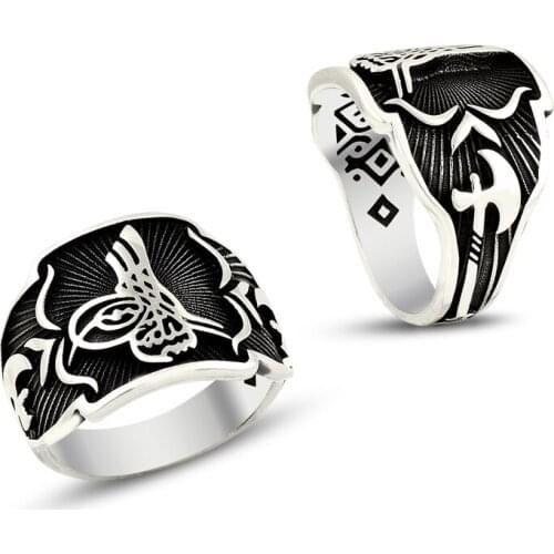 925 Silver Traditional Ottoman Rings for Men