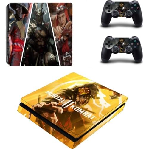 Mortal Kombat PS4 Slim Skin Sticker Decal for PlayStation 4 Console and Controller Skin PS4 Slim Sticker Vinyl