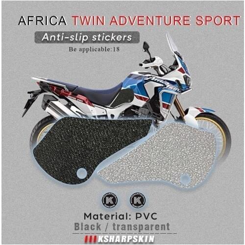 Motorcycle tank grip fuel tank traction pad side knee grip friction protector sticker for HONDA 18 AFRICA TWIN ADVENTURE SPORT