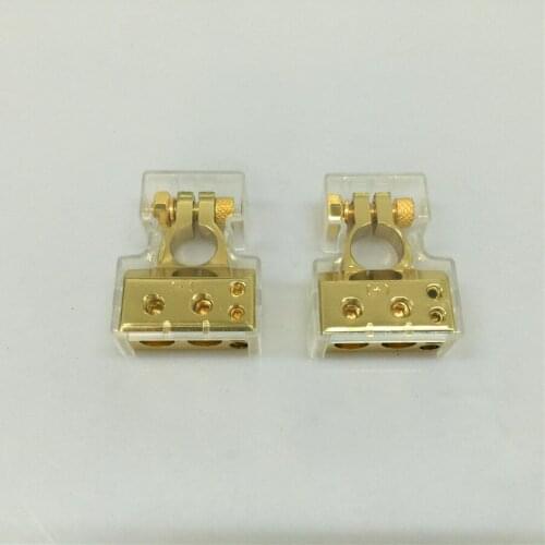 For car audio modified battery head battery clip battery head battery clip gold plated connector spike a price for